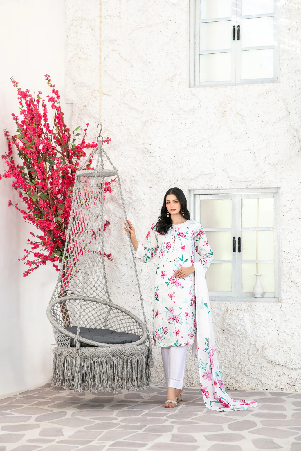 Rooh 3pcs Stitched Emb Printed Lawn [D-5742]