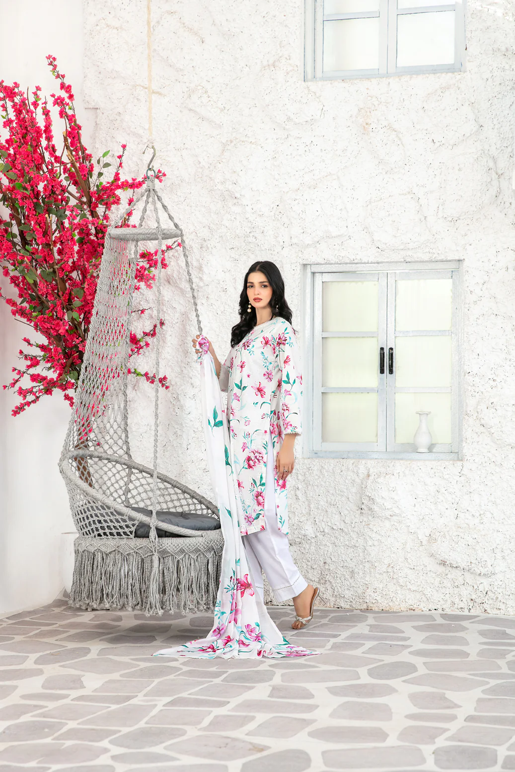 Rooh 3pcs Stitched Emb Printed Lawn [D-5742] - Image 2