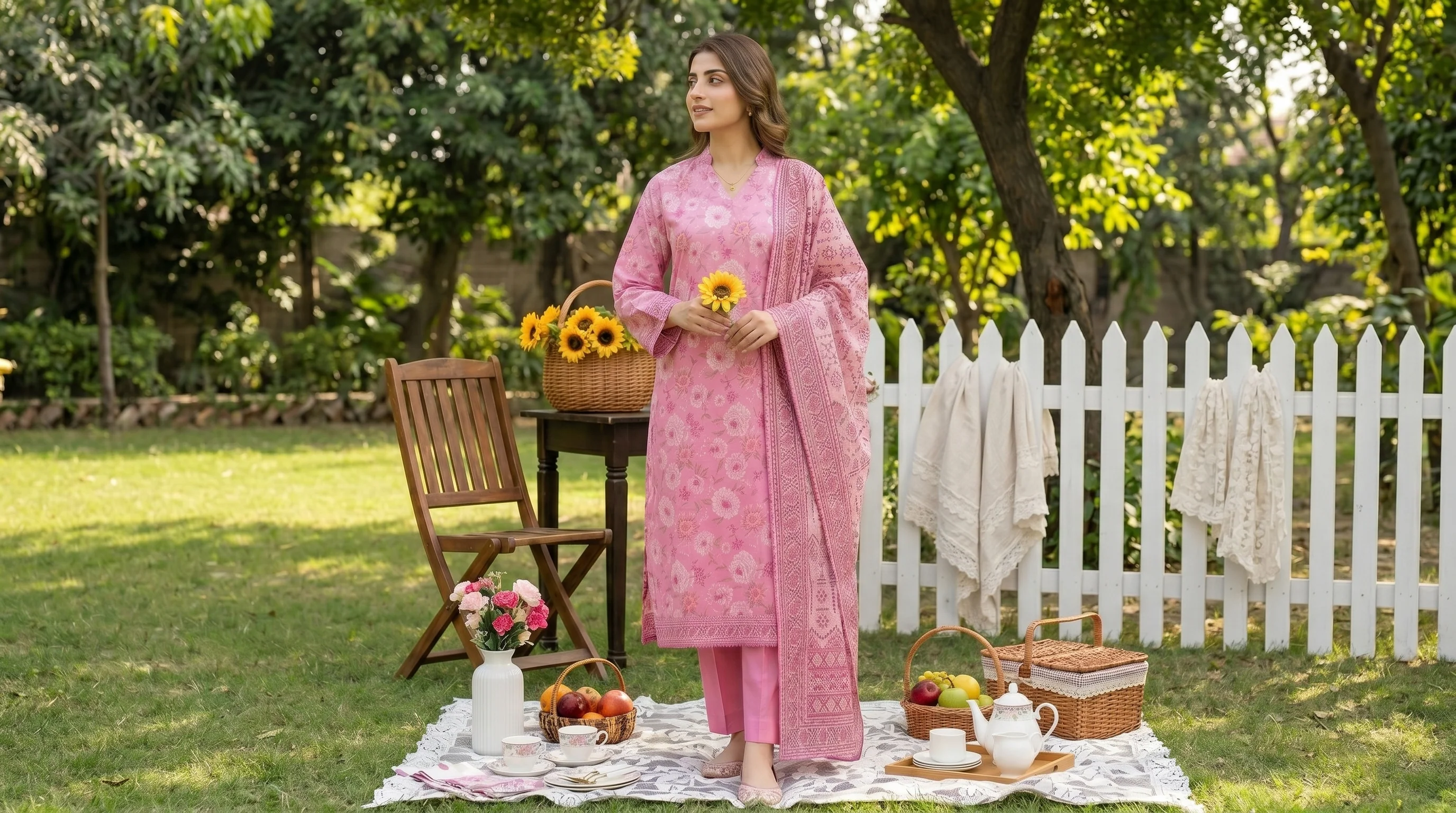 Mirage Stitched Digital Printed Lawn [D-4166] - Image 3