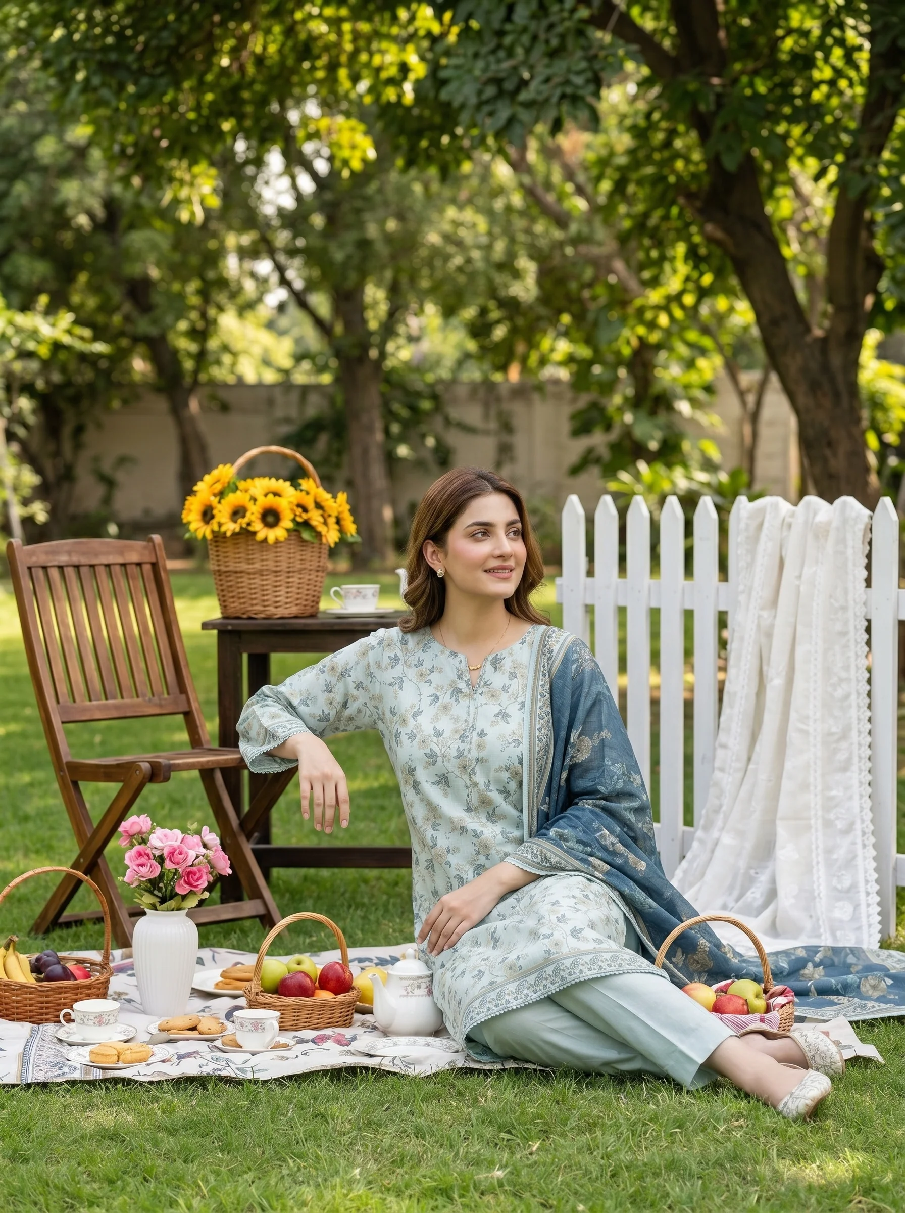 Mirage Stitched Digital Printed Lawn [D-4168] - Image 2